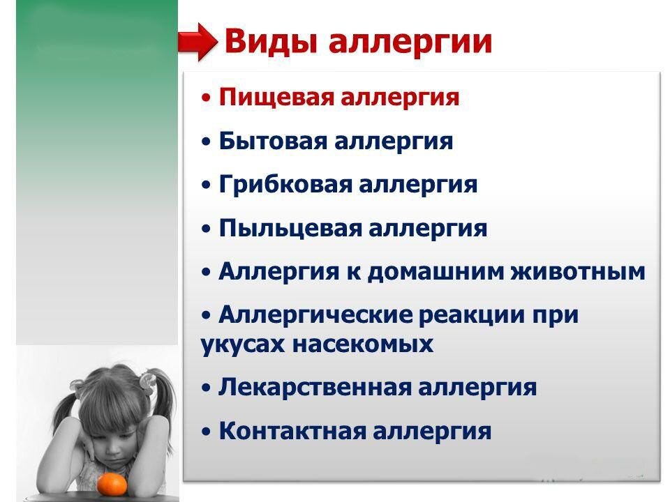 Виды аллергии с картинками и описанием