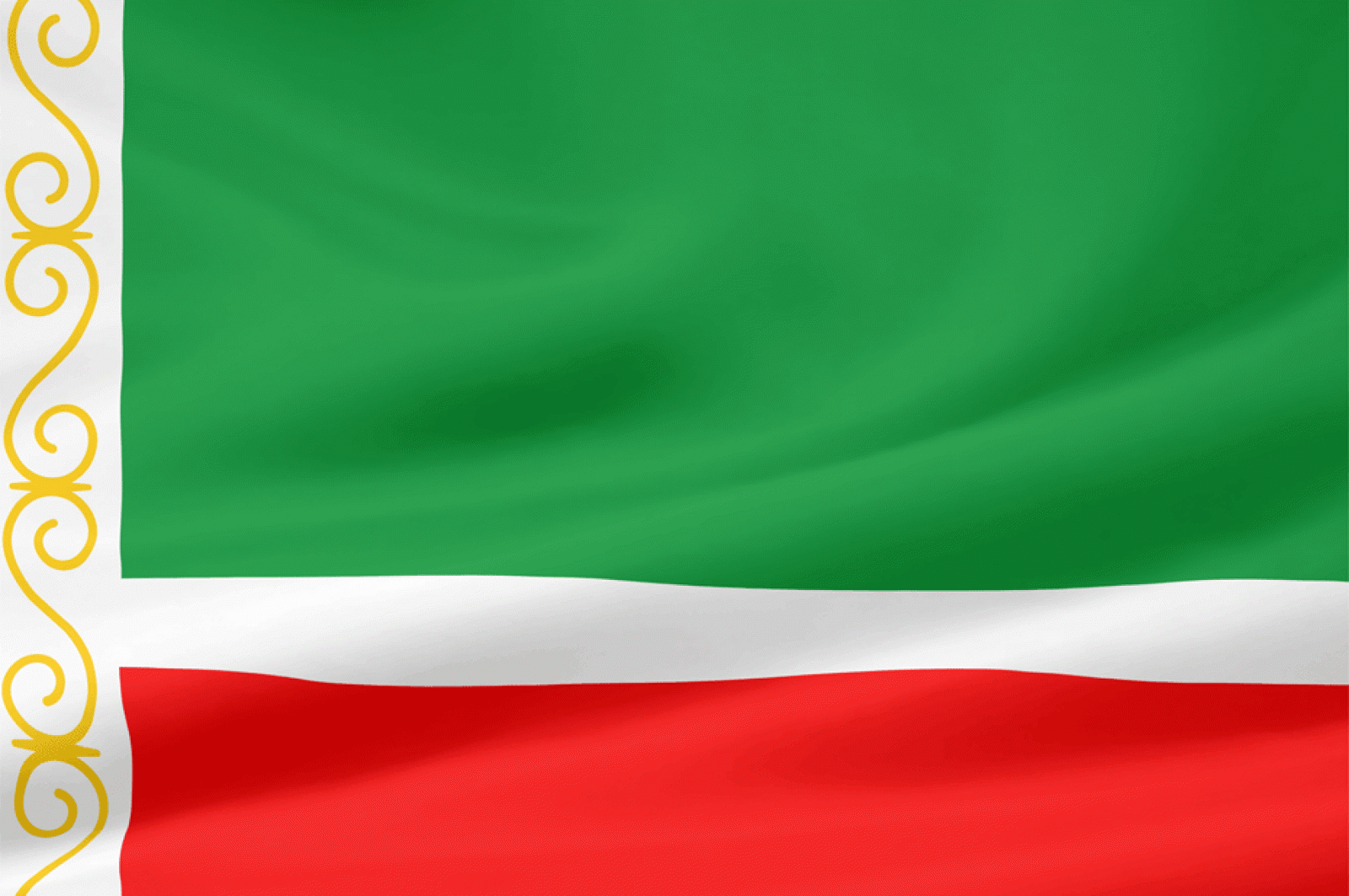 Флаг Чеченской Республики вектор