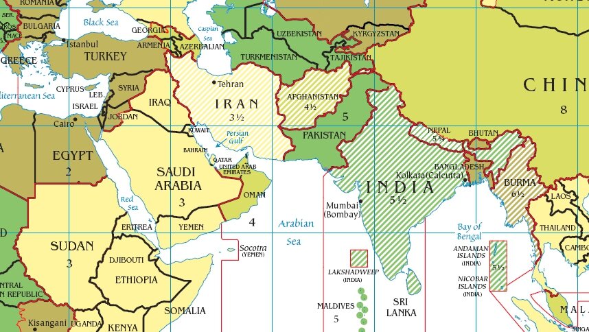 Разница москва египет. Египет часовой пояс. Часовые пояса Востока. Иран часовой пояс. Пакистан часовой пояс.