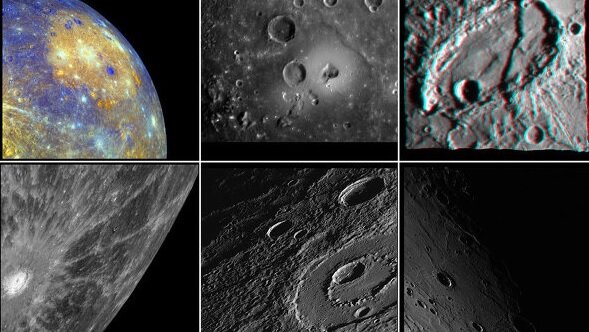 Снимки Меркурия с аппарата Messenger.