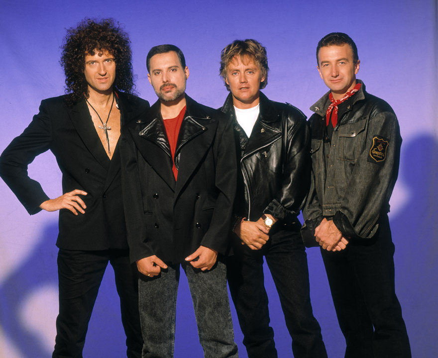 Группа Queen в 1988 году, довольно брутально 