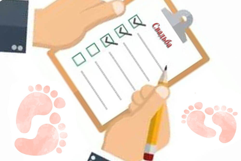 Тайминг-план для свадьба