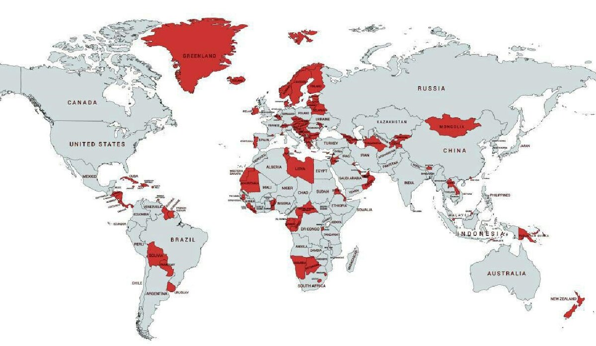 Какая страна является самой маленькой по территории. Самые маленькие страны на карте. Карликовые государства на карте.