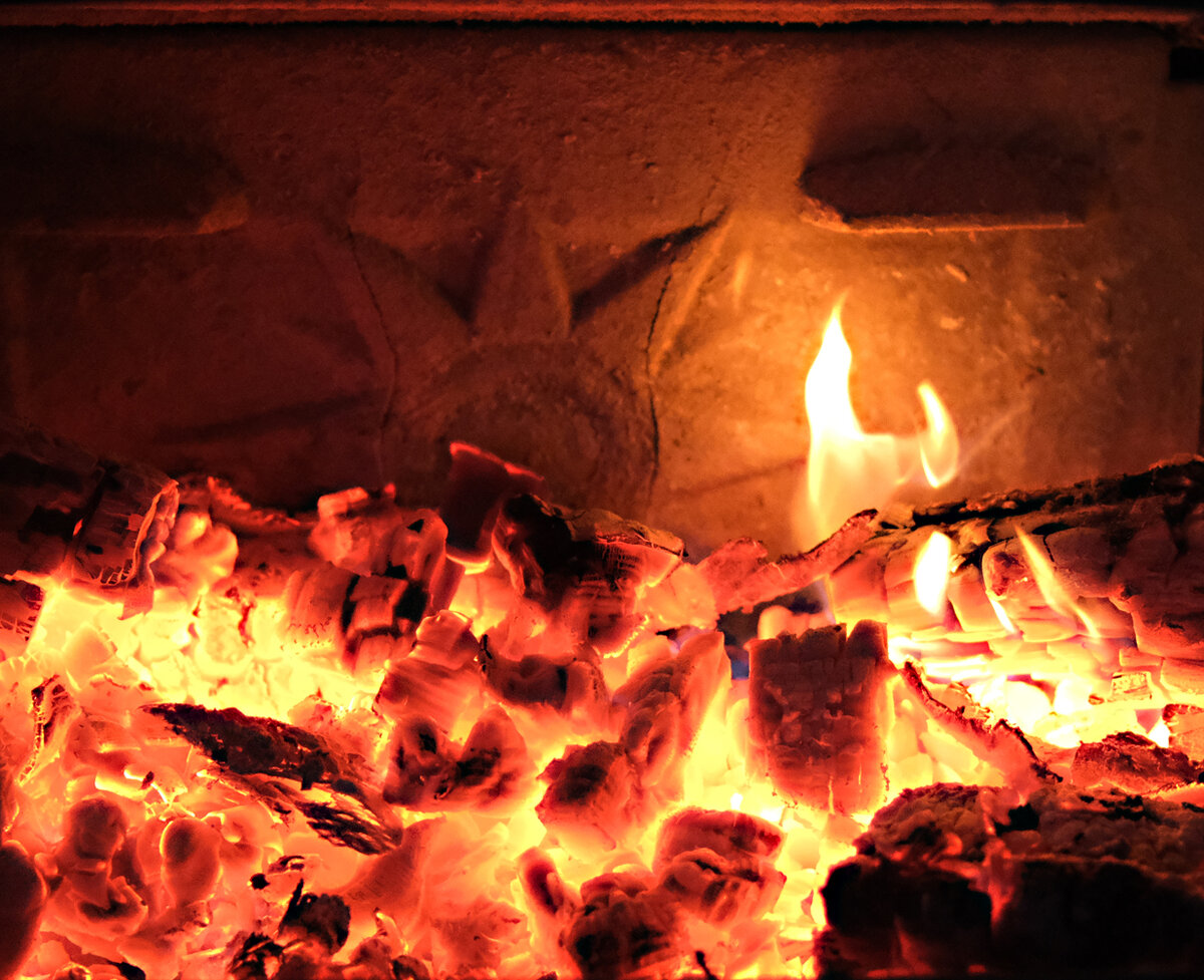 Фото - автора. Буржуйское нутро :)