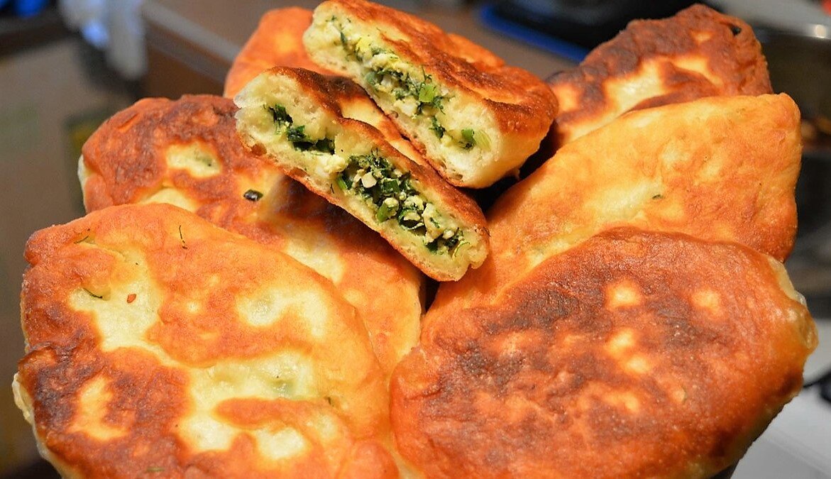 Пирожки с яйцом и зеленым луком – прям как у бабушки