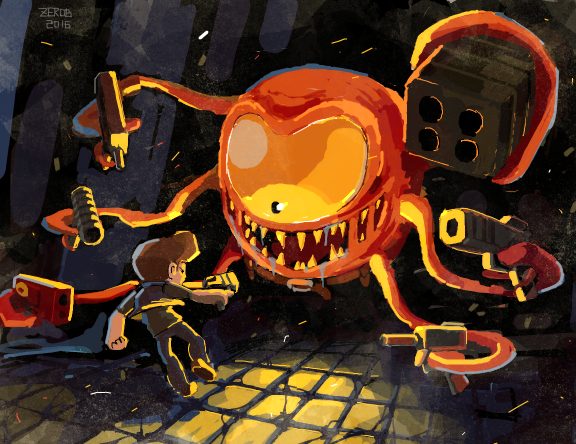 Один из боссов игры - Очевидец