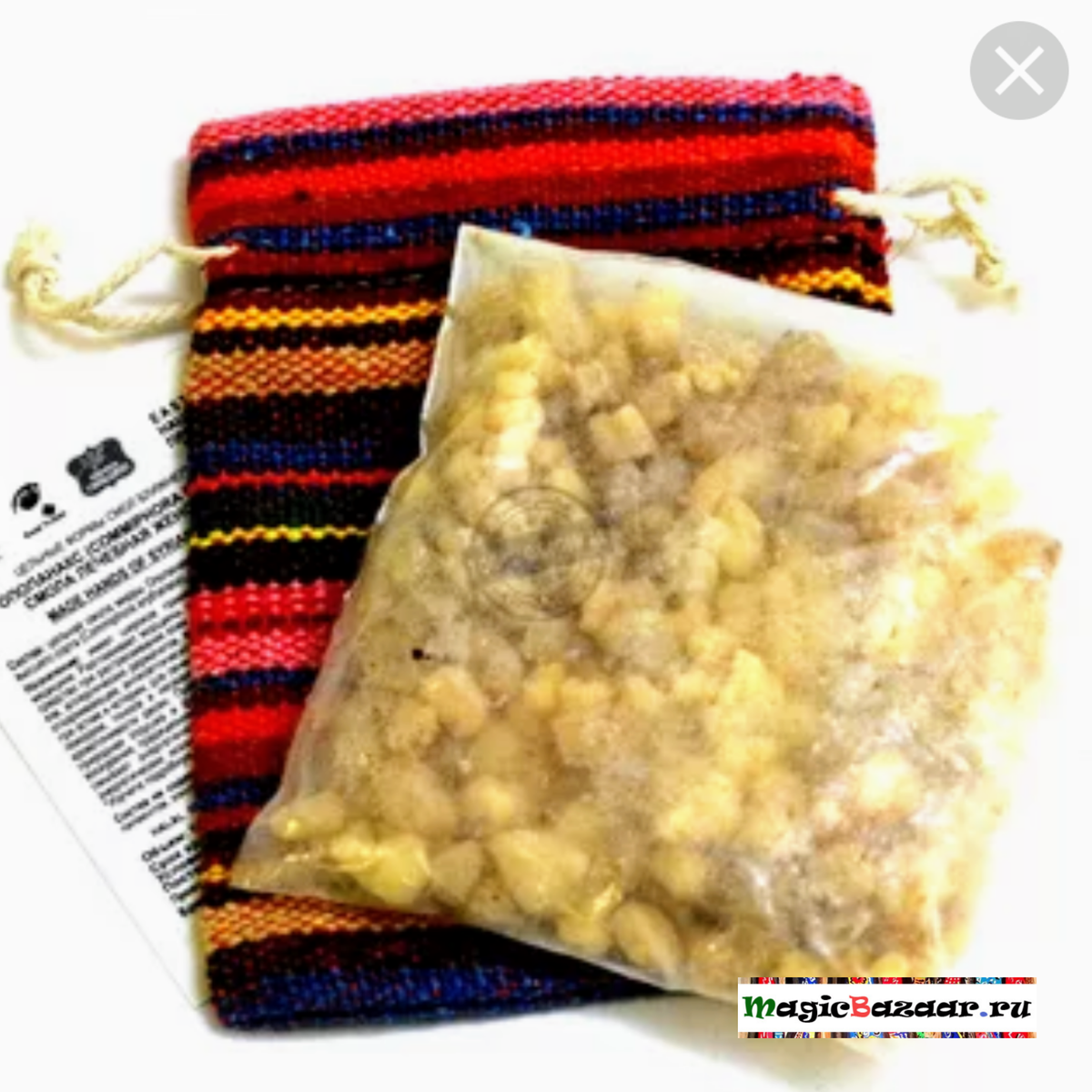 Классический смоляной бахур "Женская Мирра" в нашем ассортименте.