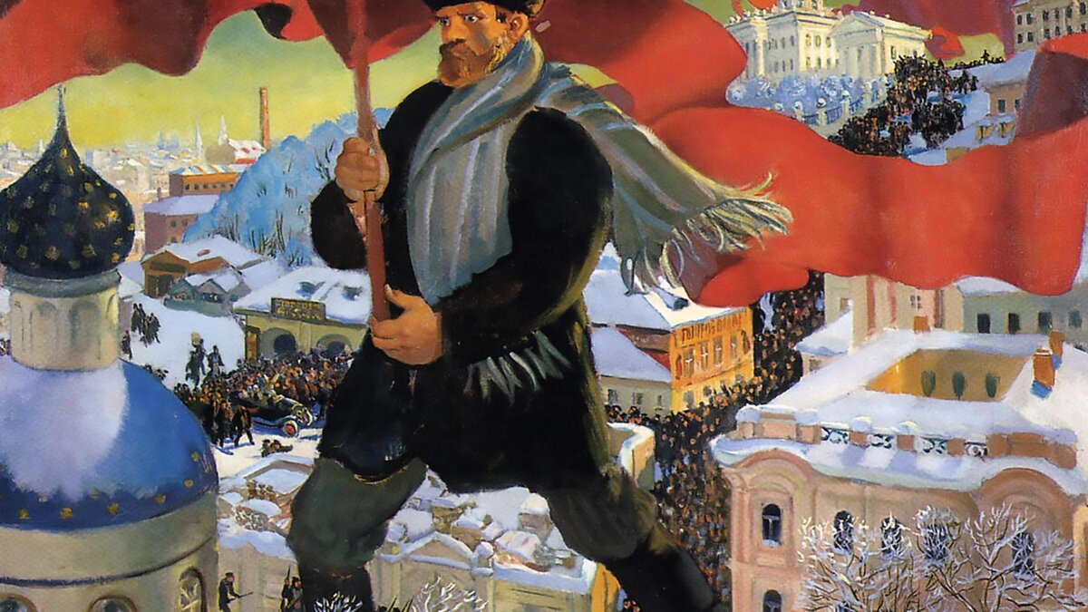 Борис Кустодиев. Большевик