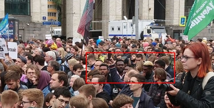 Кадр 1. "Русское лицо протестного движения".