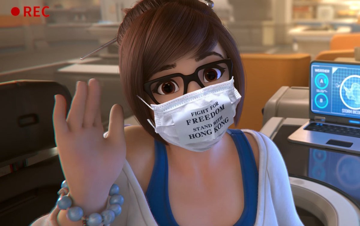 Мэй, герой игры Overwatch, стала символом бойкота