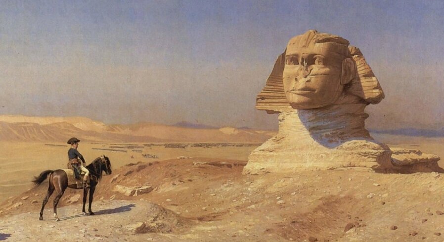 Наполеон у Сфинкса, картина Жан-Жером Леон