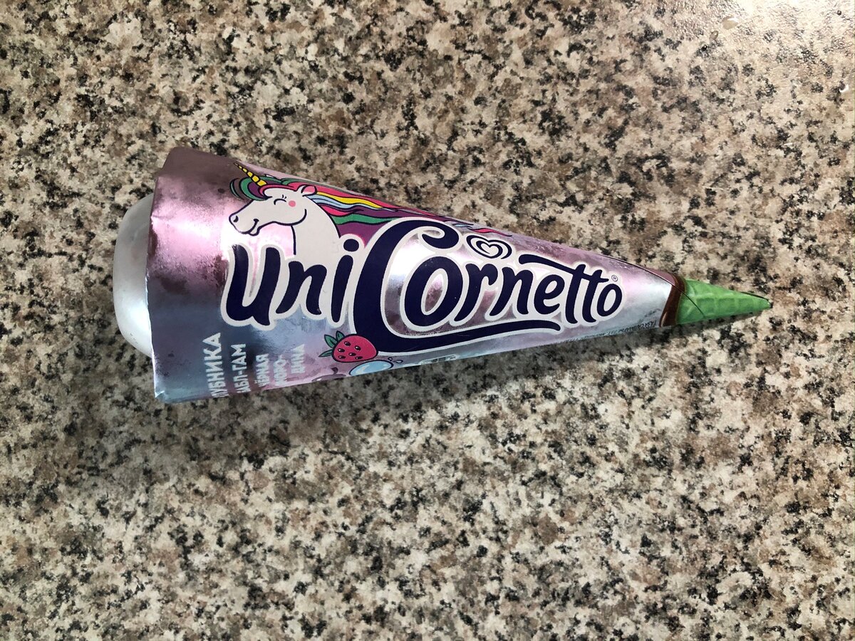 мороженое рожок cornetto единорог фото