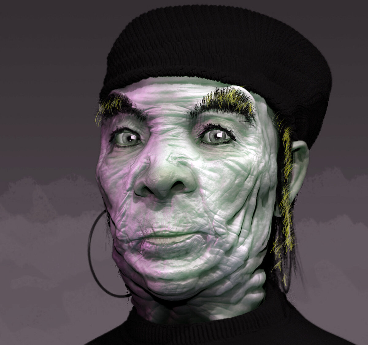 Женщина, больная лепрой. Фото взято из открытых источников в интернете