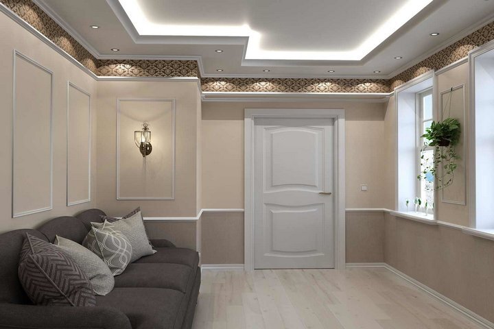 Потолочный фриз с декором