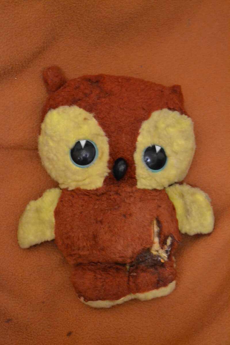 Игрушка советская мягкая "Сова"