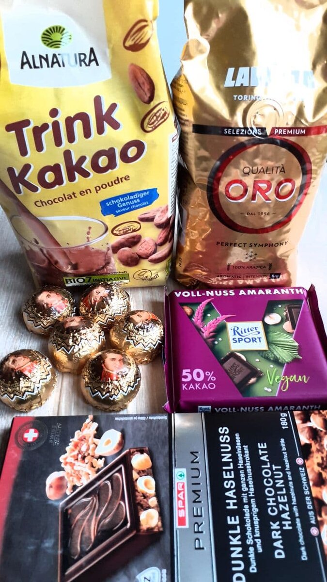 Какао, кофе, шоколад