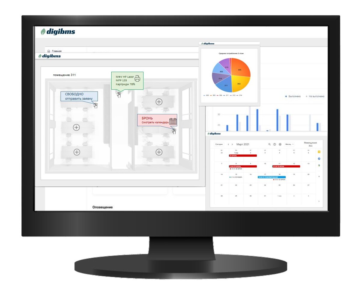 Бронирование помещений Цифровая платформа DigiBMS