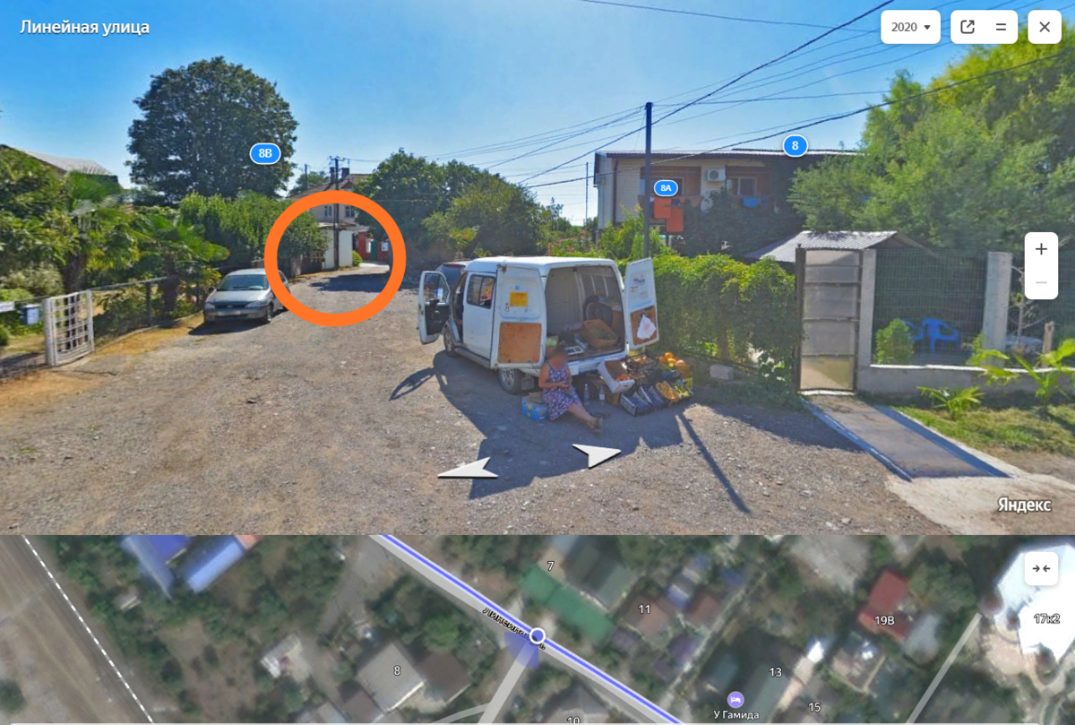 Фото автора. То место, куда нас привели, на Яндекс Картах