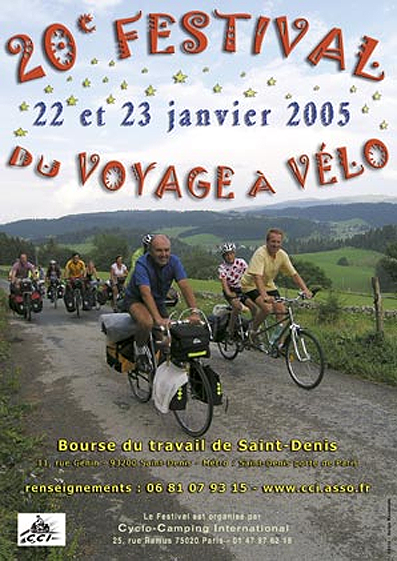 Обложка буклета Парижского Интернационального Фестиваля велопутешественников