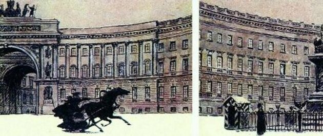 Иллюстрации Е.Лансере к по вести Л.Н.Толстого "Хаджи-Мурат". Фото из открытых интернет-источников.