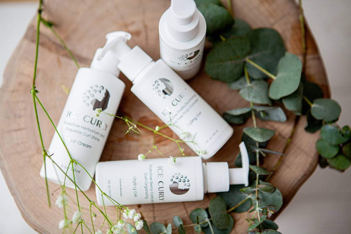 Средства для кудрявых волос ICE CURLY, по центру гель FREE FRIZZ CONCEPT