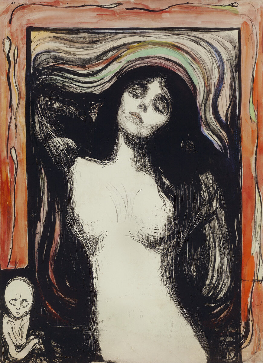 Madonna (ca. 1895–1896) by Edvard Munch