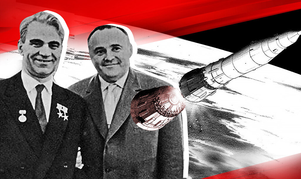 Слева направо: М. Келдыш, С. Королёв