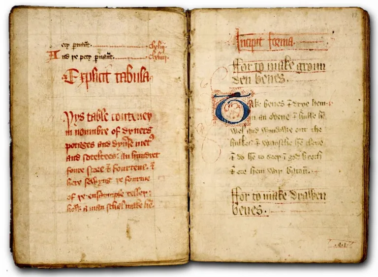 Древняя английская кулинарная книга «The Forme of Cury»