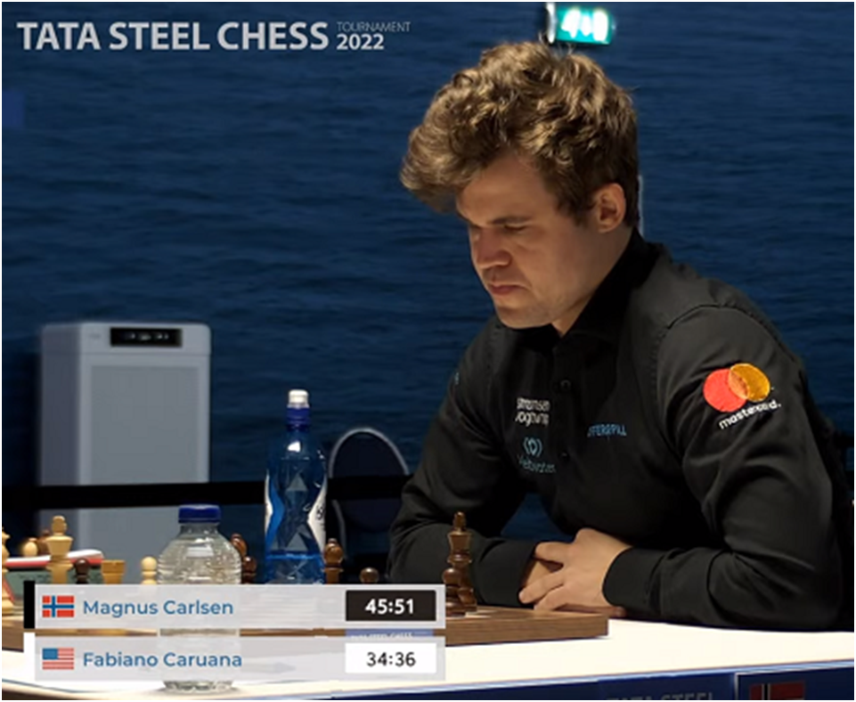 ФОТО: фрагмент из прямой трансляции на chess.com