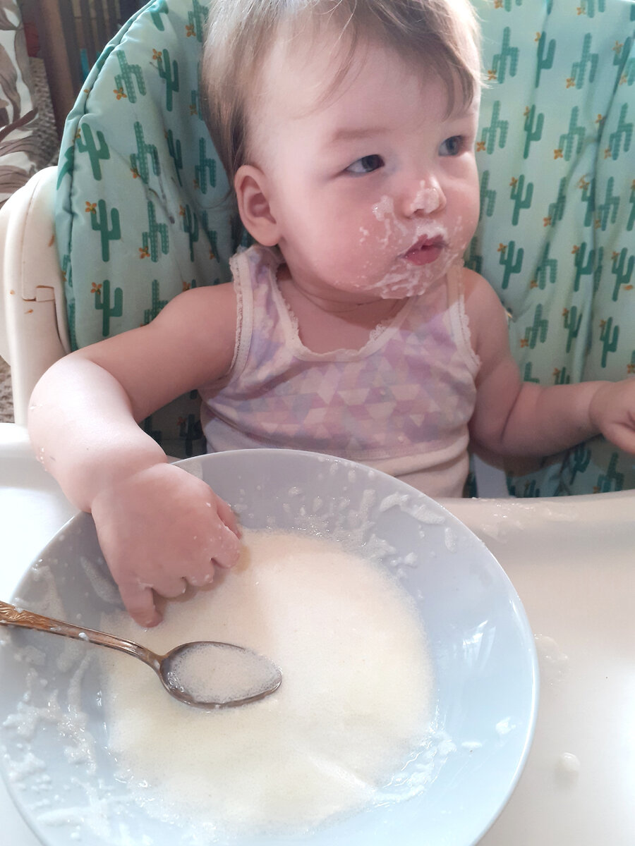 Манная маска и ванночка каши для рук