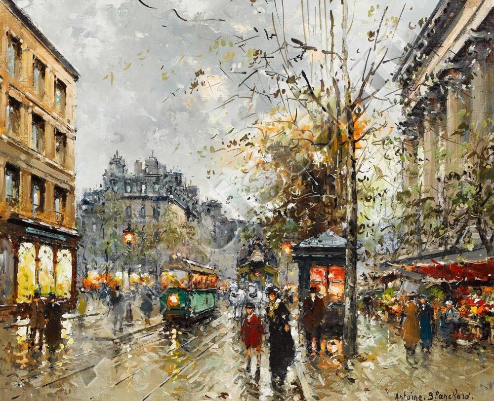 Антуан Бланшар - главный парижский художник ХХ века, предпочитавший на своих картинах изображать век девятнадцатый.