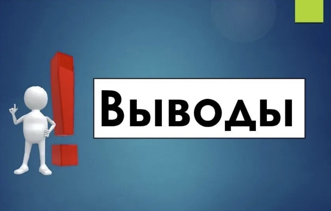 Включи 1 право. Выводы. Заключение в презентации. Вывод для презентации. Заключение в презинтаци.