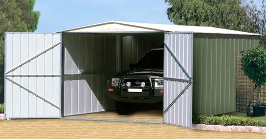  Современный гараж с системой сигнализации