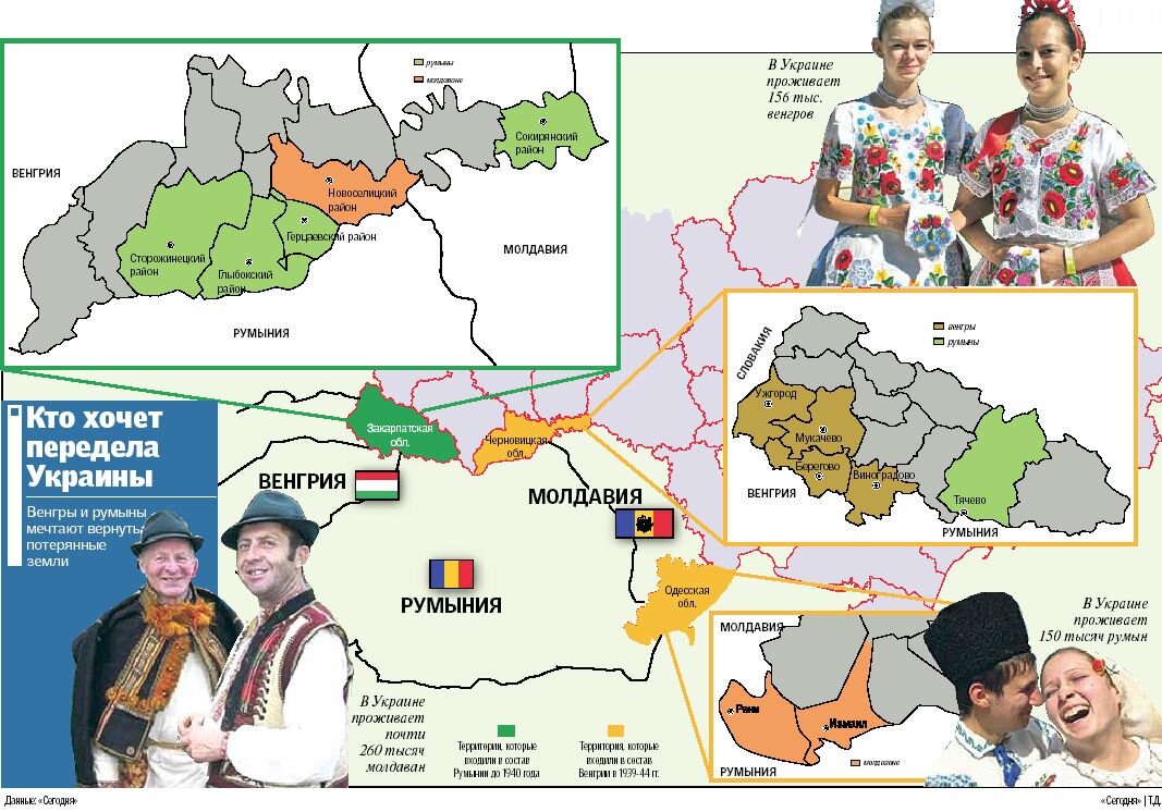 Карта венгрии и румынии