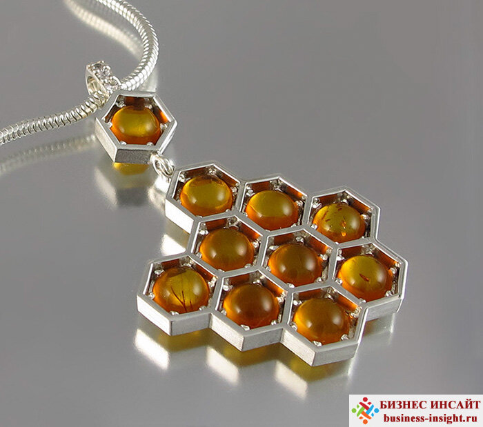 Украшения в виде медовых сот