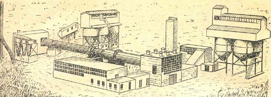 Завод  по производству керамзита с двухбарабанными печами