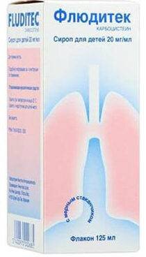 Флюдитек – это химический медикамент, в основе которого лежит карбоцистеин. При проникновении в организм вещество активизирует специальные клетки, которые находятся в слизистых дыхательных путей, и продуцируют мокроту.