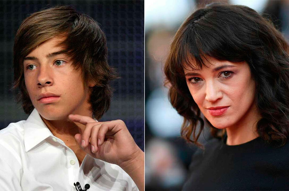 Азия Ардженто и Джимми Беннетт сегодня.