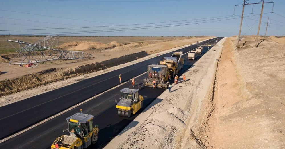   Строительство федеральной трассы "Таврида". Фото: sevastopol.gov.ru 
