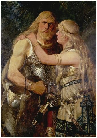 «Арминий прощается с женой Туснельдой» Й. Гертс