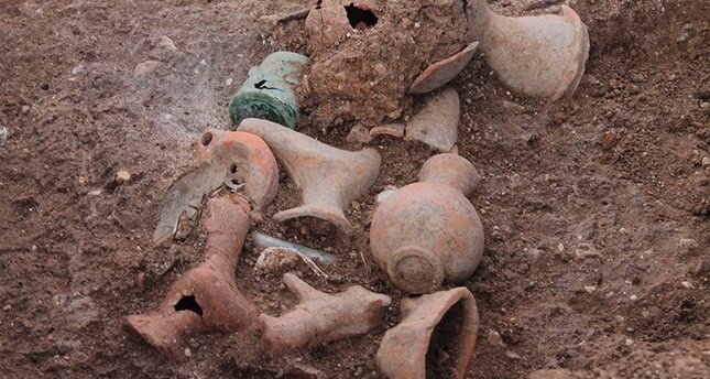 Керамика, найденная на месте раскопок. Фото dailysabah.com