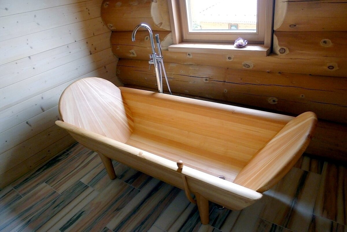 Роскошь и неординарность: самостоятельное изготовление ванны из дерева