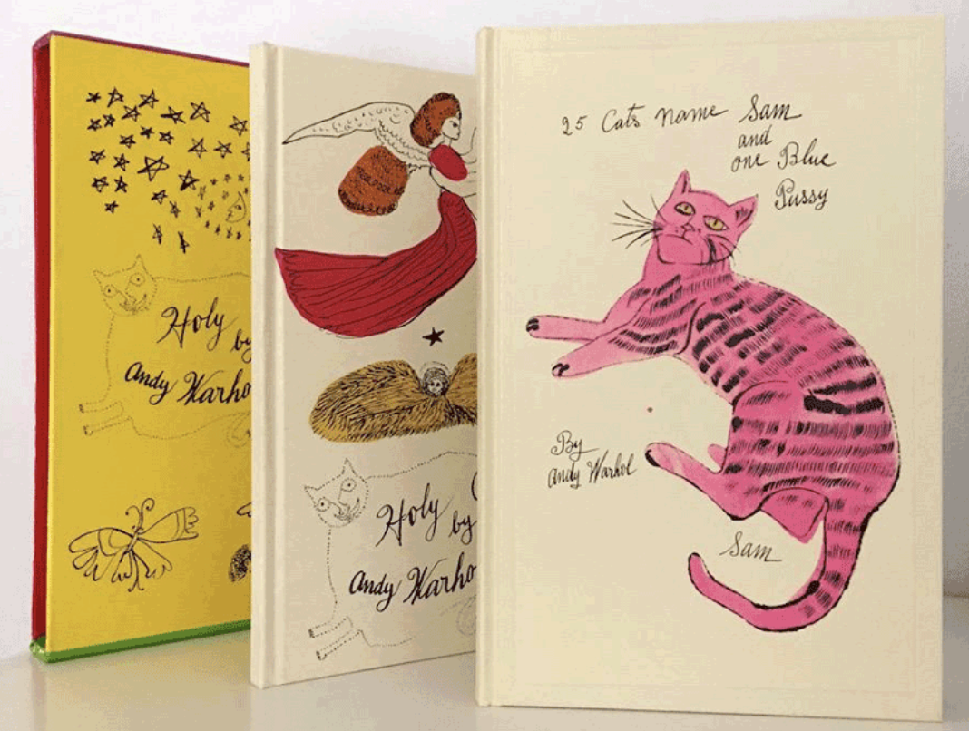 Книжка о кошках, илююстрированная Уорхолом.