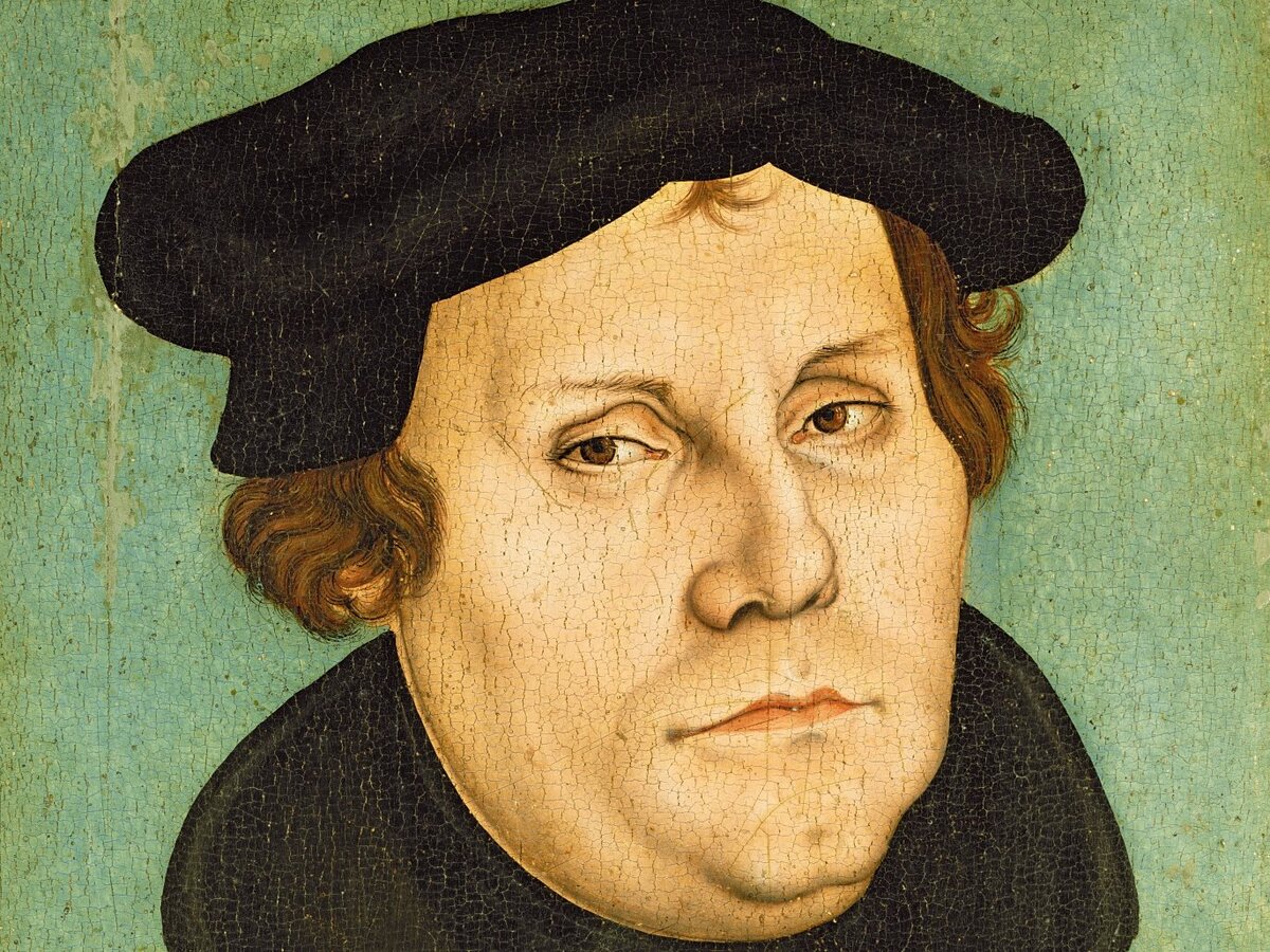 Портрет Мартина Лютера. Лукас Кранах старший (1528)