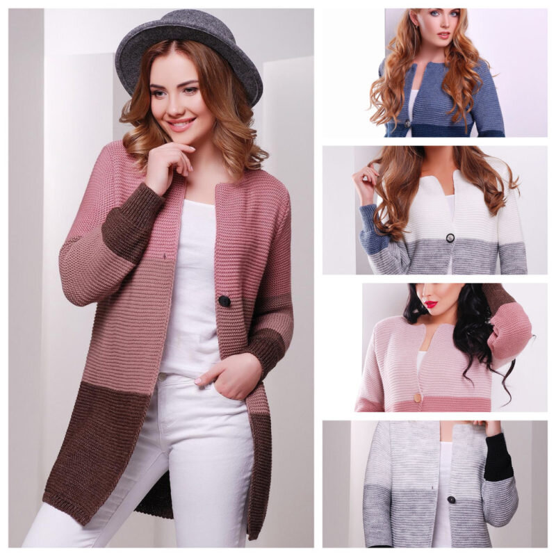 Женские кардиганы фото и схемы. Вязаные кардиганы из разных цветов. Кардиган разными цветами. Кардиганы в офисном гардеробе. Воротник и кардиган разного цвета.