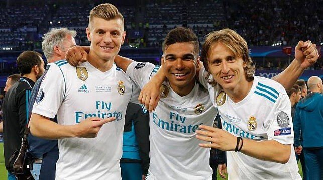 Тони Кроос, Каземиро, Лука Модрич