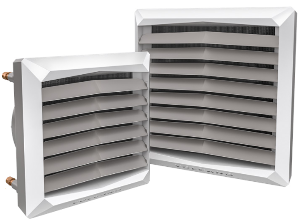 Воздушно-отопительные агрегаты Volcano – это новое поколение оборудования с водяными теплообменниками, совмещающее в себе инновационные технические решения и современный промышленный дизайн. Выверенная конструкция выполненного с высокой точностью корпуса напоминает прекрасную и вместе с тем совершенную по своей простоте форму алмаза. Характер аппарата подчеркивается композицией тщательно подобранных материалов и аэродинамической формой  оздухонаправляющих жалюзи.