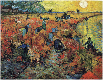 Винсент Ван Гог, "Красные виноградники в Арле", 1888 г.