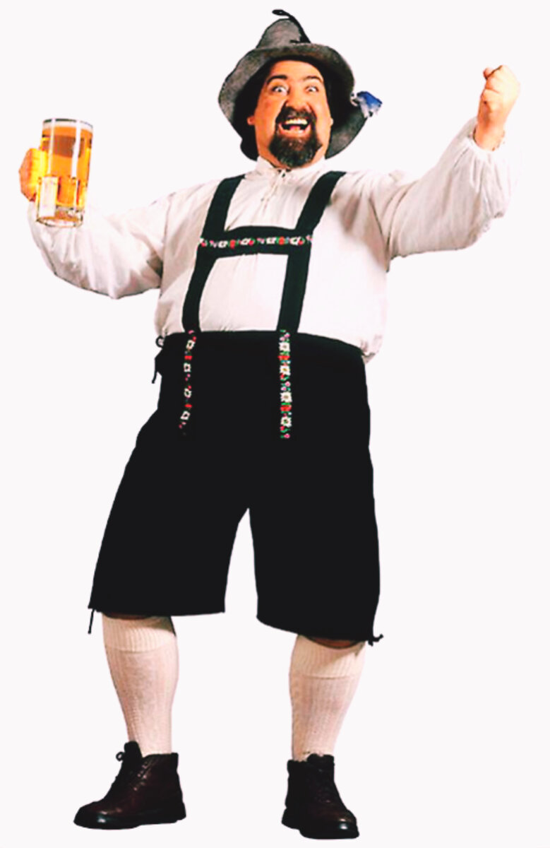 Немец улыбается, типичный немец, житель Германии 