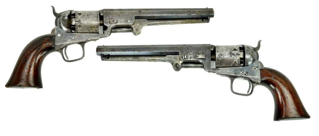 Капсюльные револьверы Colt «Navy» обр. 1851 г.  лондонского производства